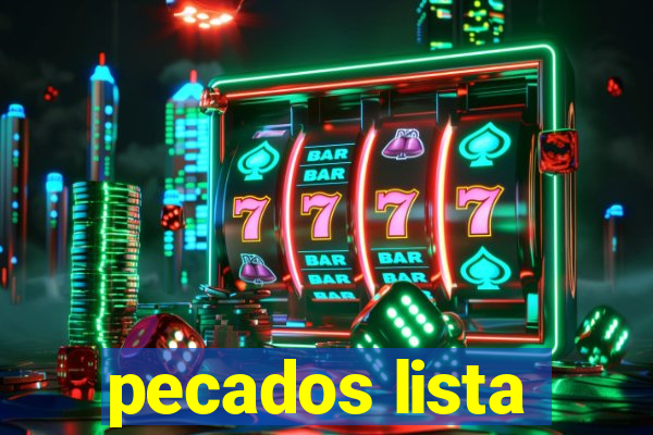 pecados lista