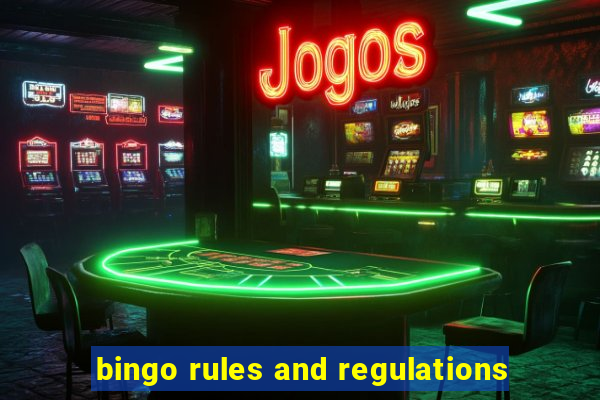 bingo rules and regulations