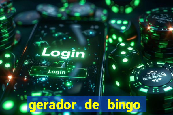 gerador de bingo de palavras