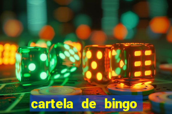 cartela de bingo da sorte