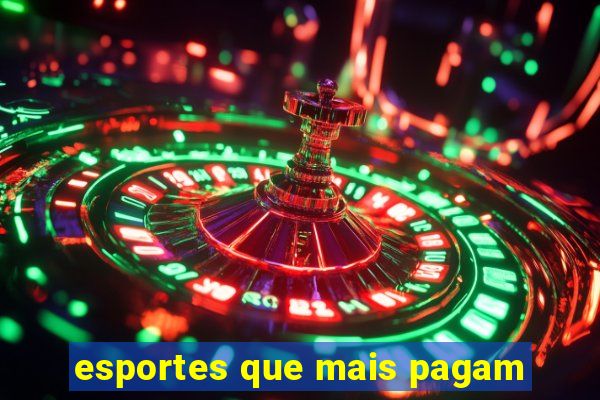 esportes que mais pagam