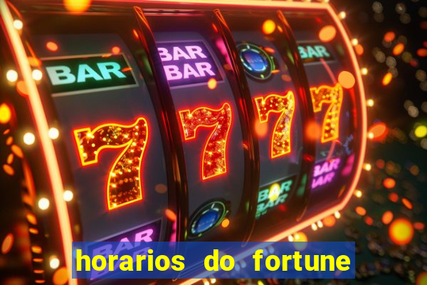 horarios do fortune tiger hoje