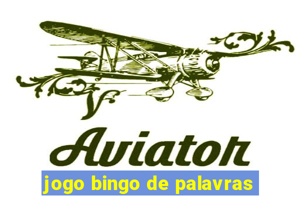 jogo bingo de palavras