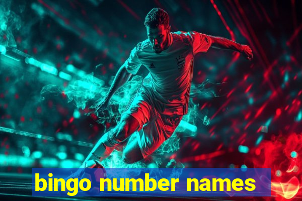 bingo number names