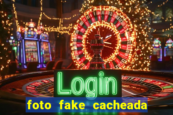 foto fake cacheada no espelho