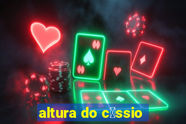 altura do c谩ssio