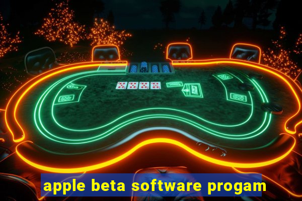 apple beta software progam