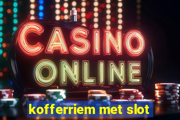 kofferriem met slot