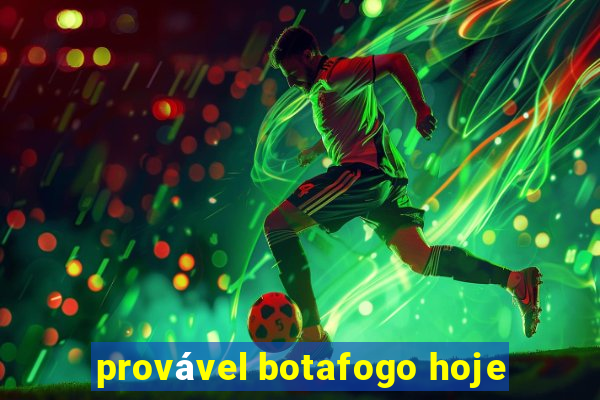 provável botafogo hoje