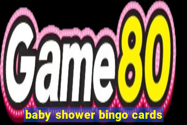 baby shower bingo cards