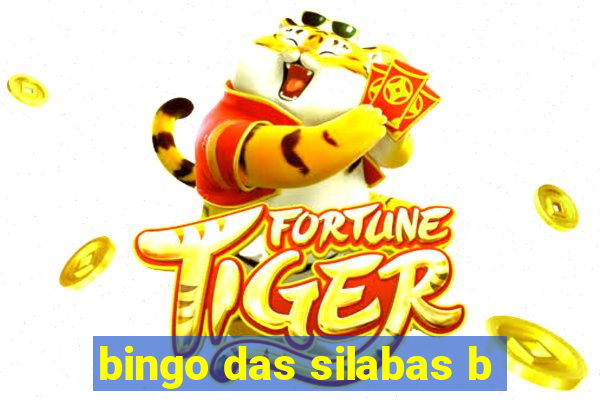 bingo das silabas b