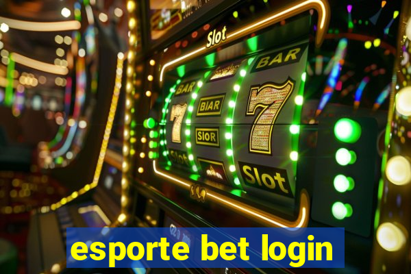 esporte bet login