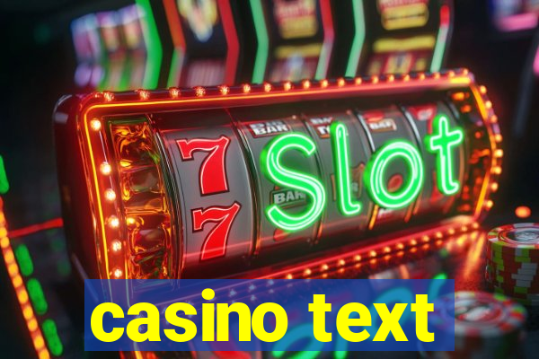 casino text