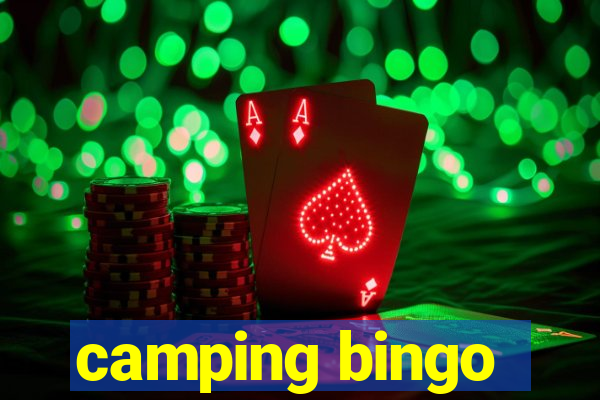 camping bingo