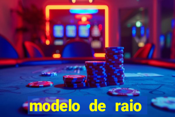 modelo de raio para imprimir