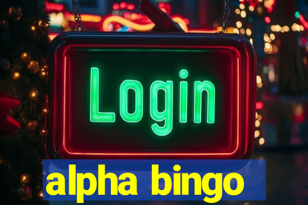 alpha bingo