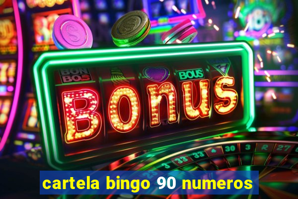 cartela bingo 90 numeros