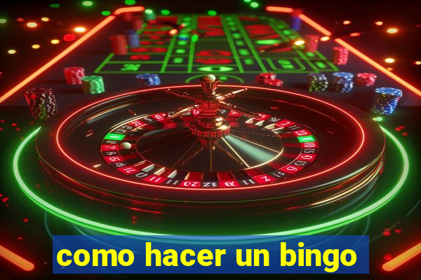 como hacer un bingo