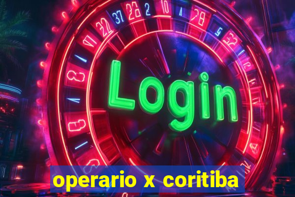 operario x coritiba