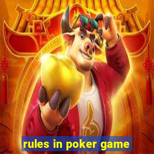 rules in poker game