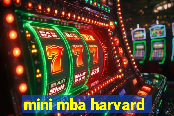 mini mba harvard