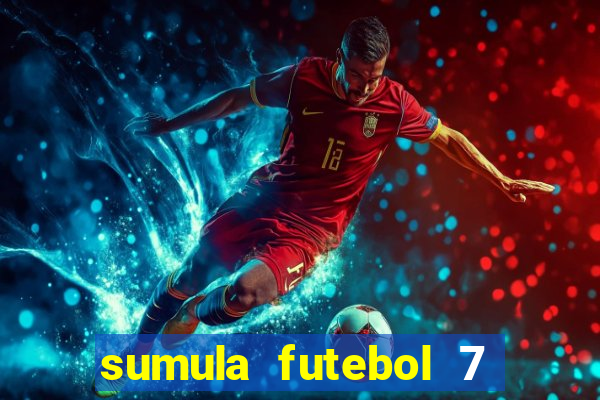 sumula futebol 7 society excel