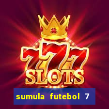 sumula futebol 7 society excel