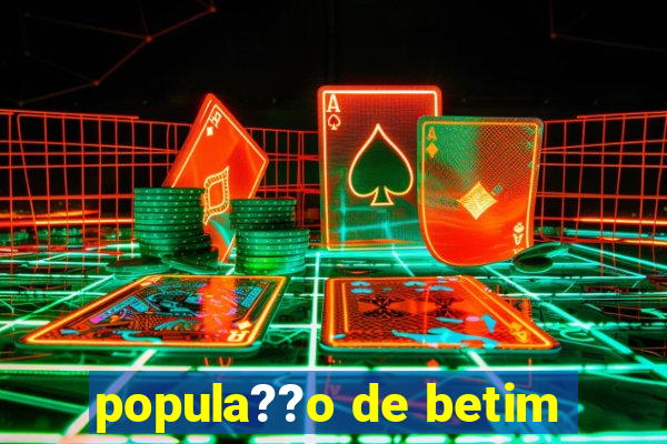 popula??o de betim