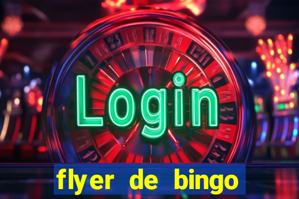 flyer de bingo para editar