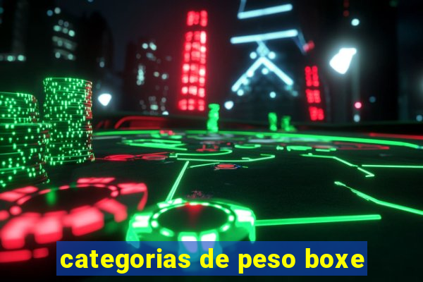 categorias de peso boxe