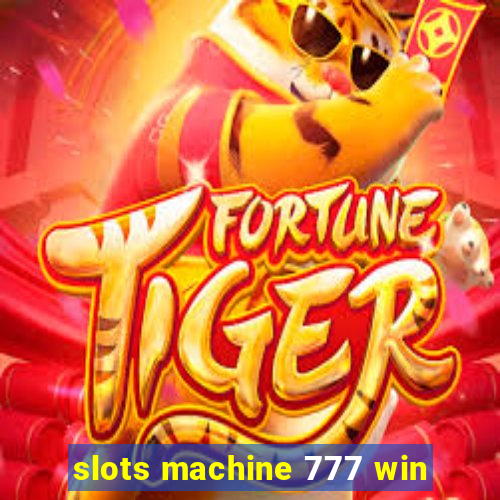 slots machine 777 win