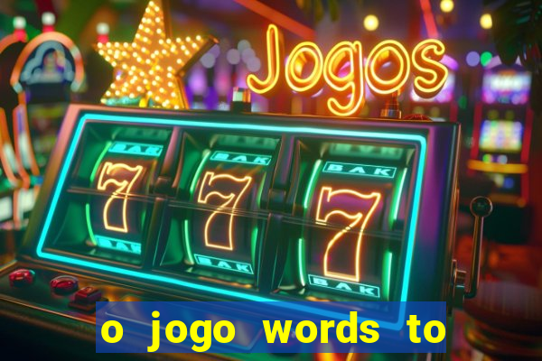 o jogo words to win paga mesmo