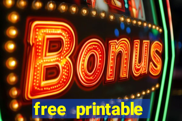 free printable bingo games