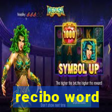 recibo word