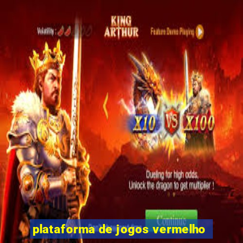 plataforma de jogos vermelho