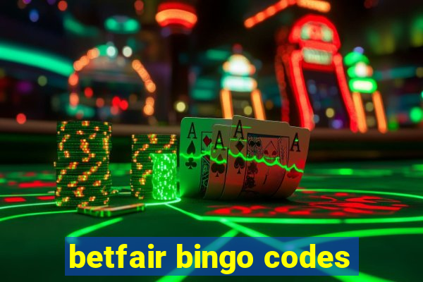 betfair bingo codes