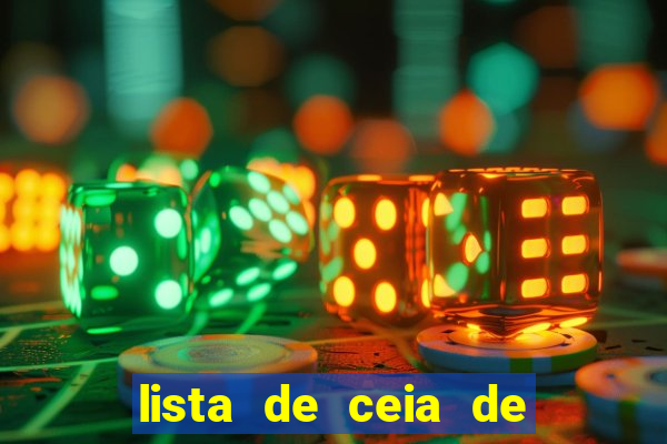 lista de ceia de natal completa