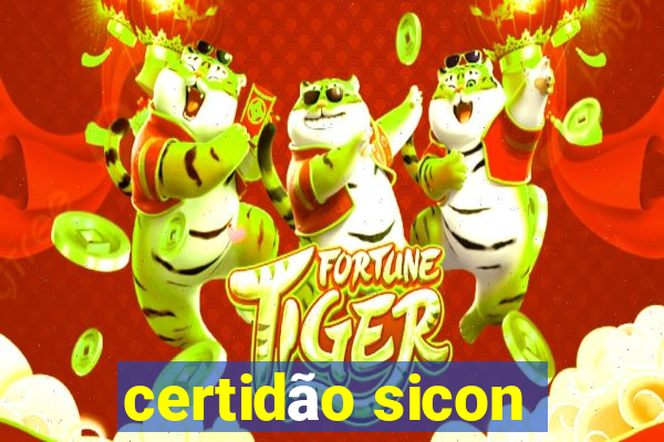 certidão sicon