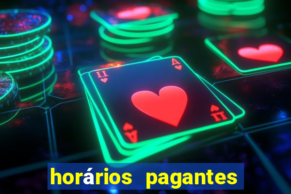 horários pagantes slots pg