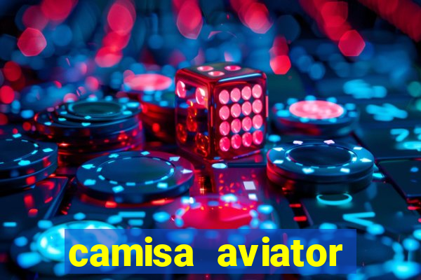 camisa aviator manga longa