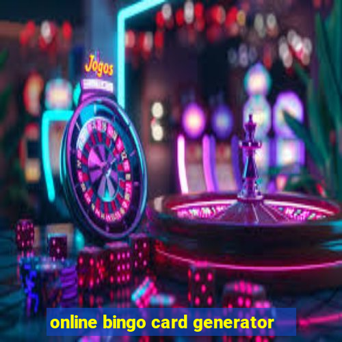 online bingo card generator