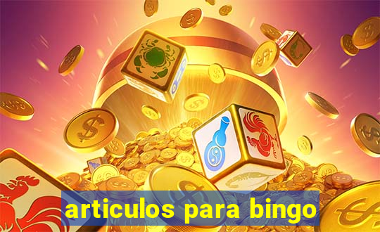 articulos para bingo