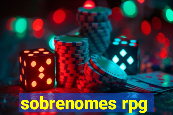 sobrenomes rpg