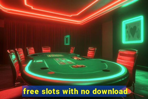 free slots with no download