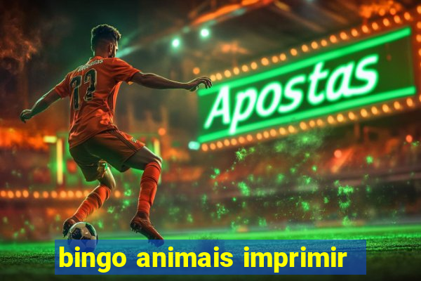 bingo animais imprimir