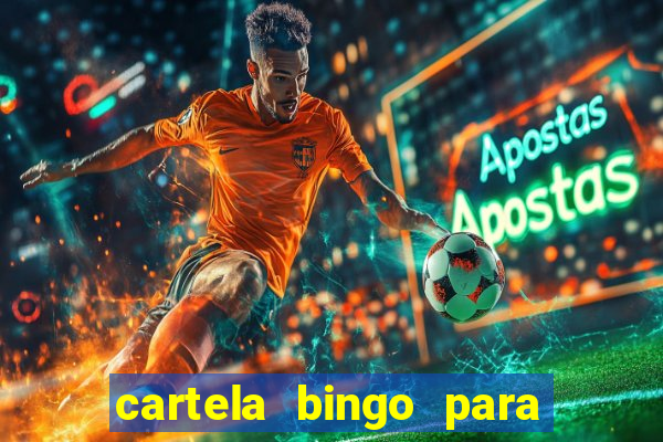 cartela bingo para cha de cozinha imprimir gratis