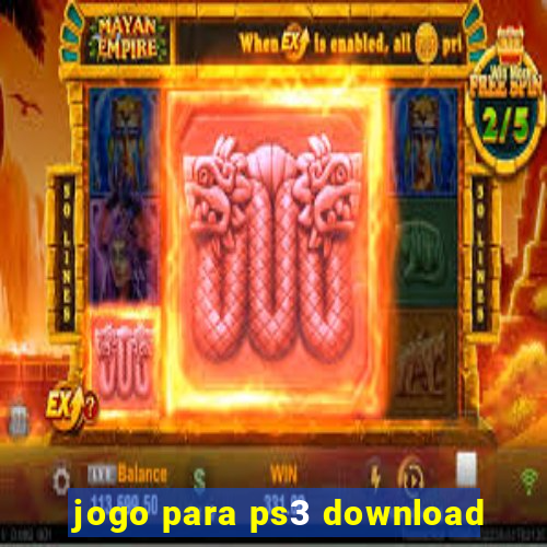 jogo para ps3 download