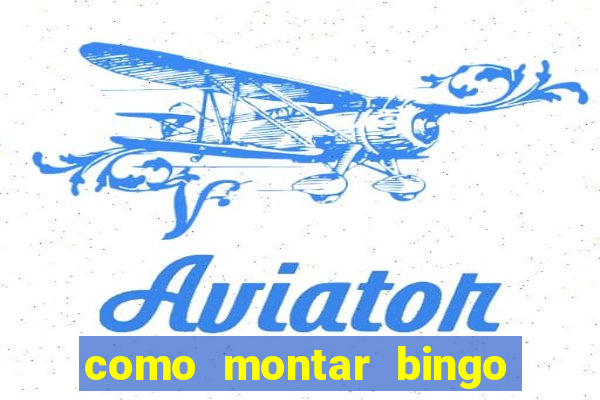 como montar bingo brinquedos toia