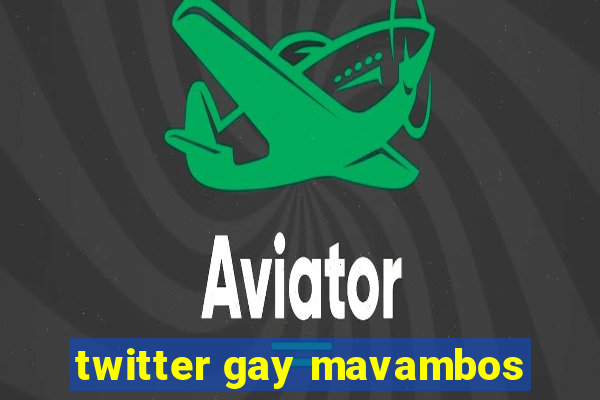 twitter gay mavambos