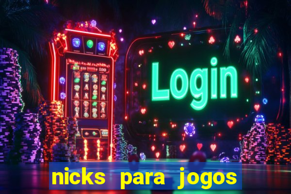 nicks para jogos de tiro